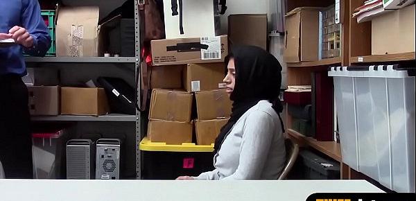  Muslim chick with a hijab gets fucked hard by a cop